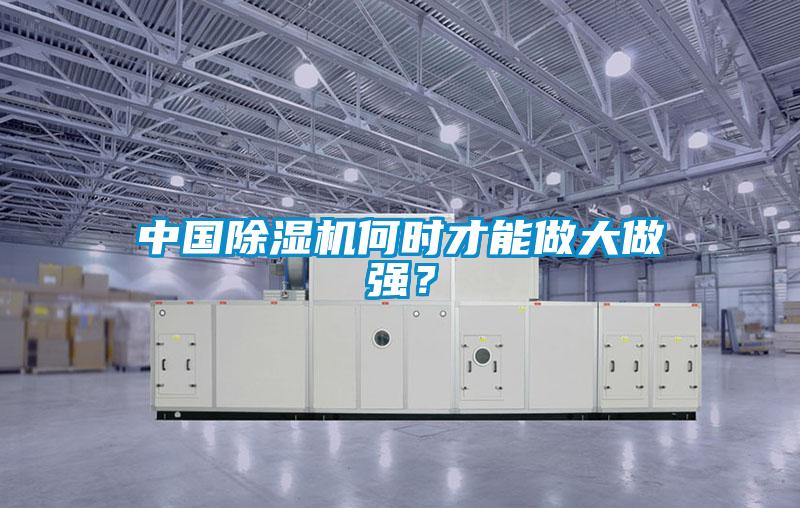 中國除濕機何時才能做大做強？