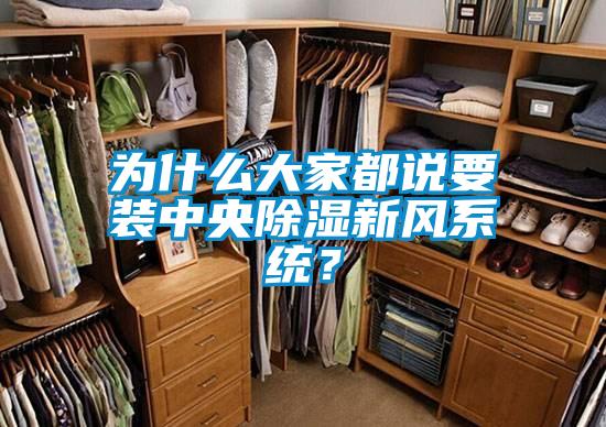 為什么大家都說要裝中央除濕新風(fēng)系統(tǒng)？