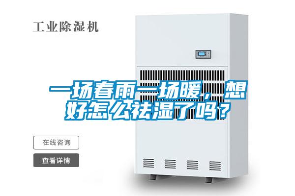 一場春雨一場暖，想好怎么祛濕了嗎？