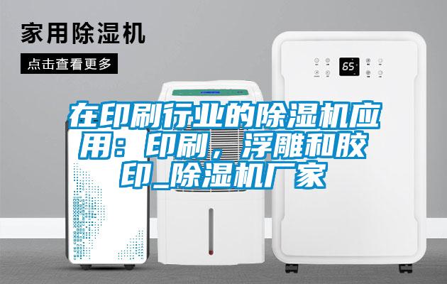 在印刷行業(yè)的除濕機(jī)應(yīng)用：印刷，浮雕和膠印_除濕機(jī)廠家