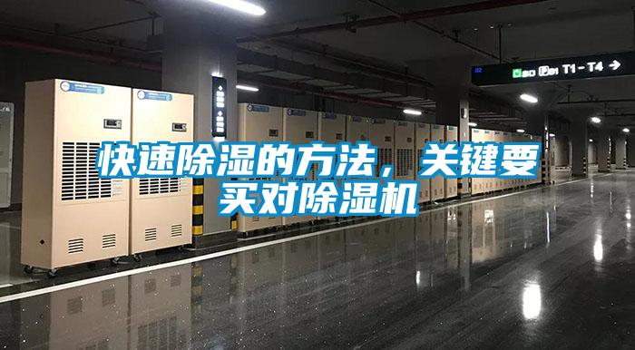 快速除濕的方法，關(guān)鍵要買對除濕機