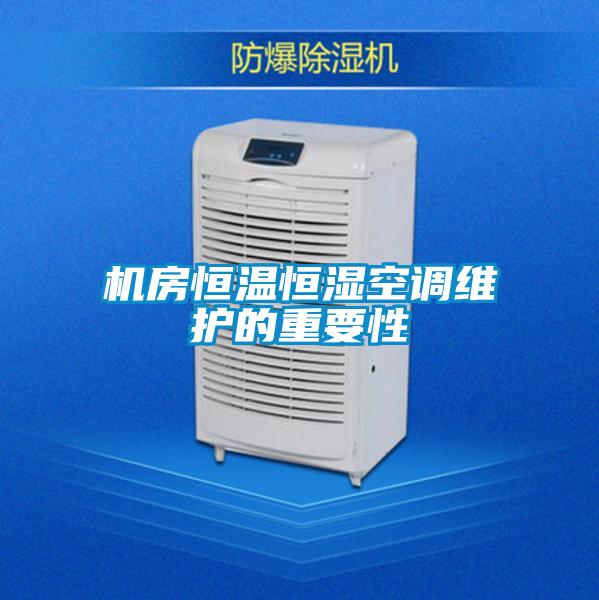 機房恒溫恒濕空調(diào)維護的重要性