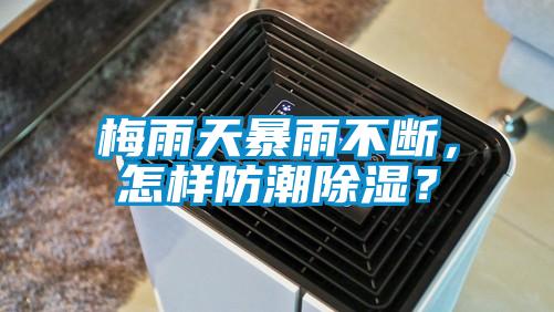 梅雨天暴雨不斷，怎樣防潮除濕？
