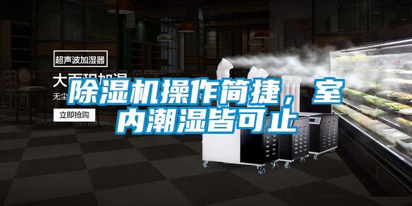除濕機(jī)操作簡捷，室內(nèi)潮濕皆可止