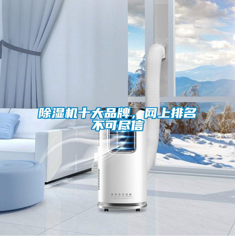 除濕機十大品牌，網(wǎng)上排名不可盡信