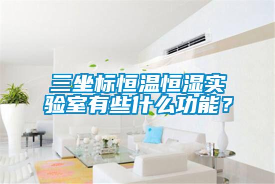 三坐標(biāo)恒溫恒濕實(shí)驗(yàn)室有些什么功能？