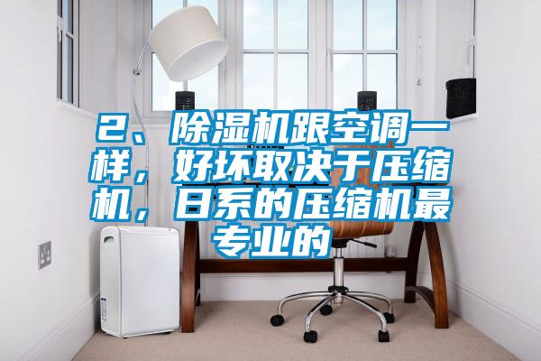 2、除濕機(jī)跟空調(diào)一樣，好壞取決于壓縮機(jī)，日系的壓縮機(jī)最專業(yè)的