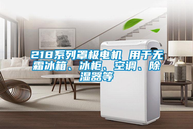 218系列罩極電機 用于無霜冰箱、冰柜、空調、除濕器等