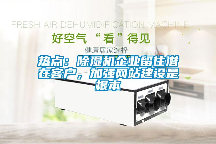 熱點(diǎn)：除濕機(jī)企業(yè)留住潛在客戶，加強(qiáng)網(wǎng)站建設(shè)是根本