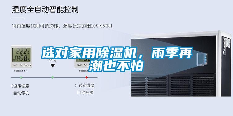 選對家用除濕機，雨季再潮也不怕