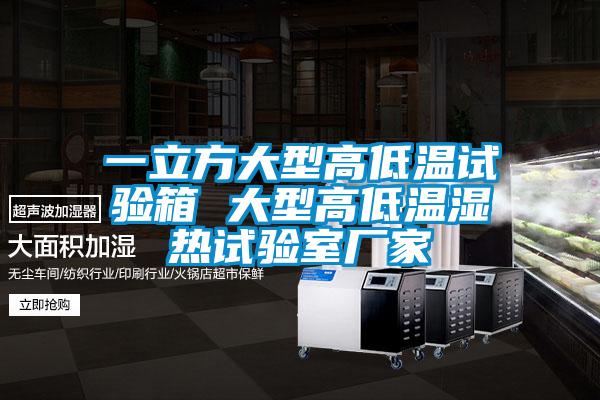 一立方大型高低溫試驗(yàn)箱 大型高低溫濕熱試驗(yàn)室廠(chǎng)家
