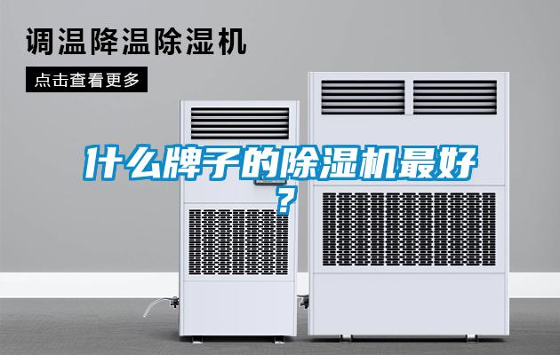 什么牌子的除濕機最好？