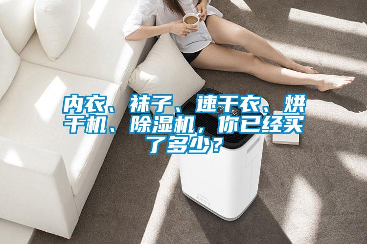 內(nèi)衣、襪子、速干衣、烘干機、除濕機，你已經(jīng)買了多少？
