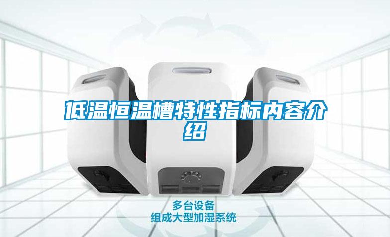 低溫恒溫槽特性指標內(nèi)容介紹