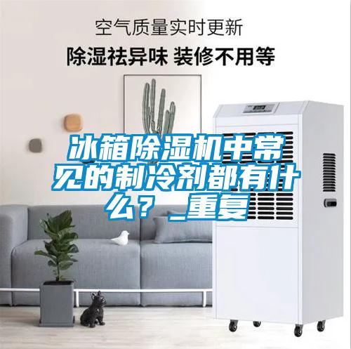 冰箱除濕機中常見的制冷劑都有什么？_重復