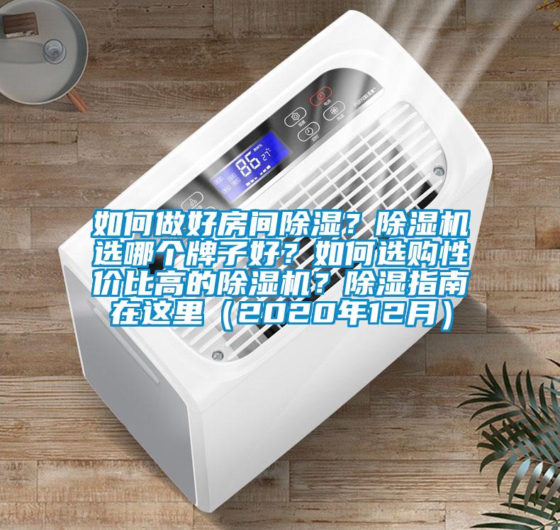 如何做好房間除濕？除濕機選哪個牌子好？如何選購性價比高的除濕機？除濕指南在這里（2020年12月）