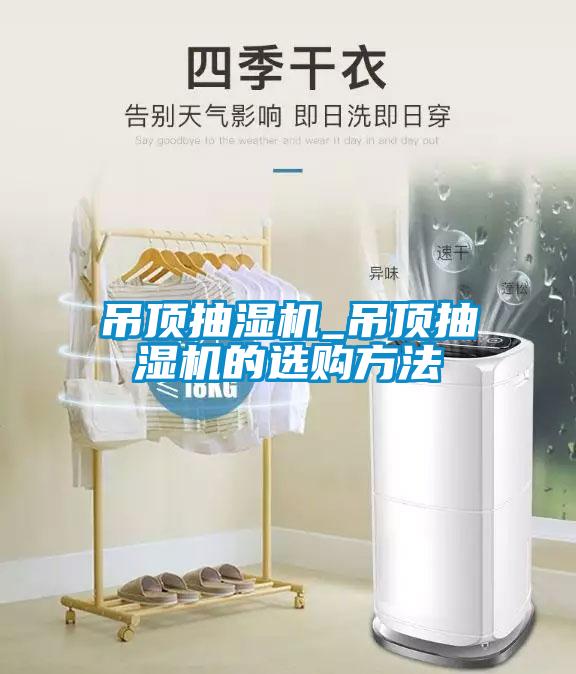 吊頂抽濕機(jī)_吊頂抽濕機(jī)的選購方法
