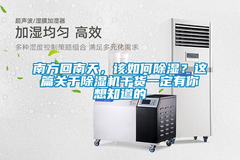 南方回南天，該如何除濕？這篇關(guān)于除濕機(jī)干貨一定有你想知道的