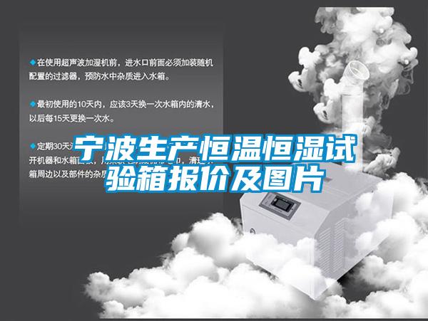 寧波生產(chǎn)恒溫恒濕試驗箱報價及圖片