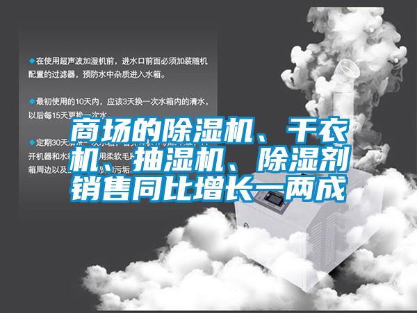 商場的除濕機、干衣機、抽濕機、除濕劑銷售同比增長一兩成
