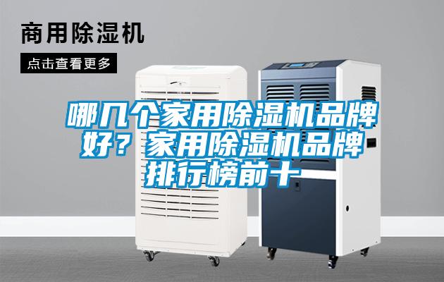 哪幾個家用除濕機品牌好？家用除濕機品牌排行榜前十