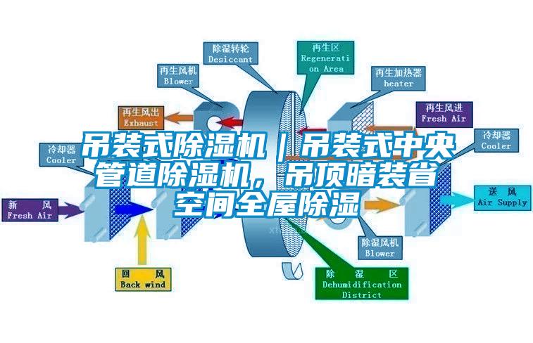 吊裝式除濕機(jī)｜吊裝式中央管道除濕機(jī)，吊頂暗裝省空間全屋除濕