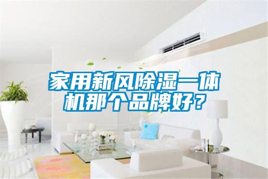 家用新風(fēng)除濕一體機(jī)那個品牌好？