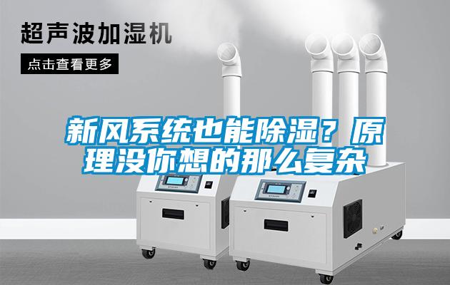 新風系統(tǒng)也能除濕？原理沒你想的那么復雜