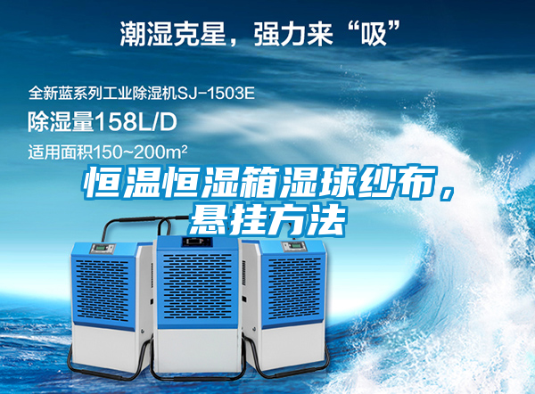 恒溫恒濕箱濕球紗布，懸掛方法