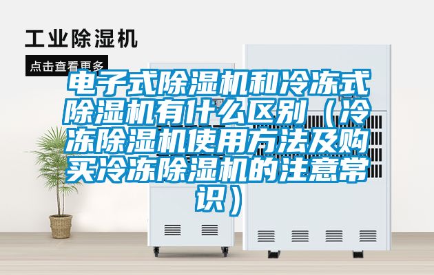 電子式除濕機(jī)和冷凍式除濕機(jī)有什么區(qū)別（冷凍除濕機(jī)使用方法及購(gòu)買冷凍除濕機(jī)的注意常識(shí)）