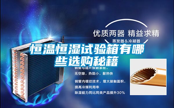 恒溫恒濕試驗(yàn)箱有哪些選購秘籍