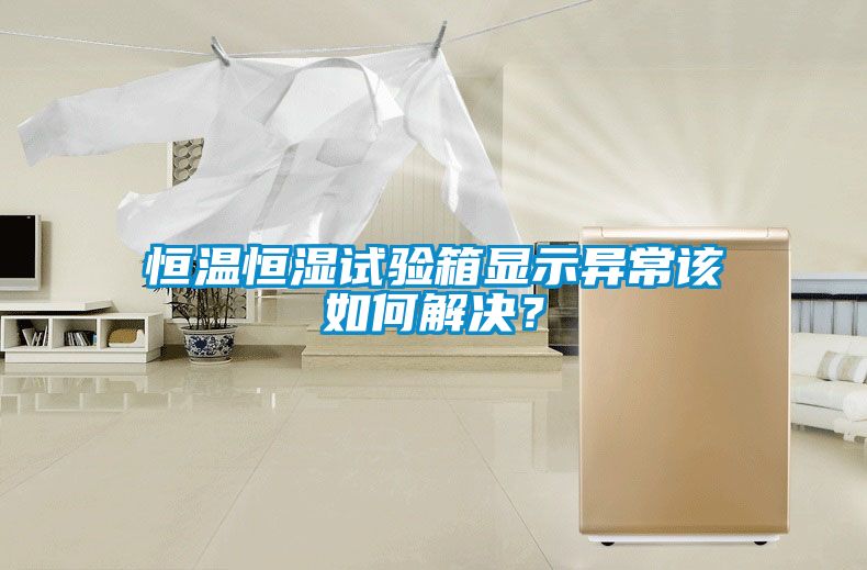 恒溫恒濕試驗(yàn)箱顯示異常該如何解決？