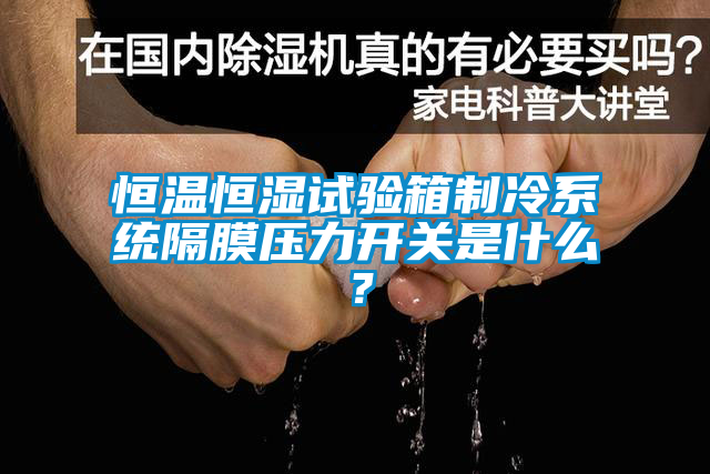恒溫恒濕試驗(yàn)箱制冷系統(tǒng)隔膜壓力開(kāi)關(guān)是什么？