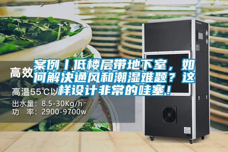 案例丨低樓層帶地下室，如何解決通風(fēng)和潮濕難題？這樣設(shè)計非常的哇塞！