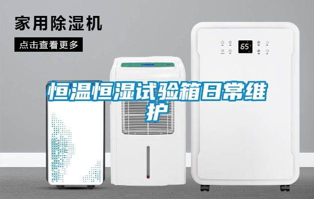 恒溫恒濕試驗箱日常維護(hù)