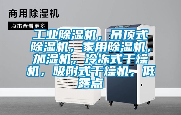 工業(yè)除濕機(jī)，吊頂式除濕機(jī)，家用除濕機(jī)，加濕機(jī)，冷凍式干燥機(jī)，吸附式干燥機(jī)，低露點(diǎn)