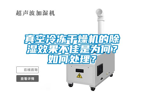 真空冷凍干燥機(jī)的除濕效果不佳是為何？如何處理？