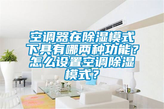 空調(diào)器在除濕模式下具有哪兩種功能？怎么設(shè)置空調(diào)除濕模式？