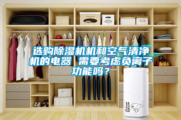 選購除濕機機和空氣清凈機的電器 需要考慮負(fù)離子功能嗎？