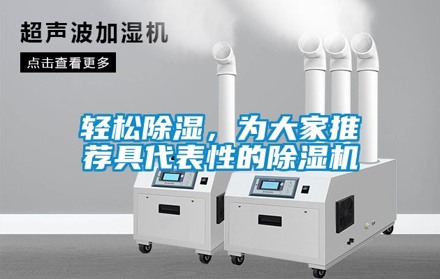輕松除濕，為大家推薦具代表性的除濕機