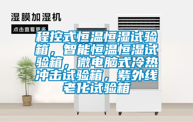 程控式恒溫恒濕試驗箱，智能恒溫恒濕試驗箱，微電腦式冷熱沖擊試驗箱，紫外線老化試驗箱