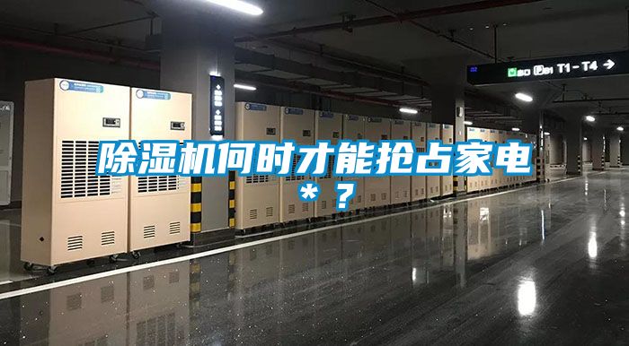 除濕機(jī)何時才能搶占家電＊？
