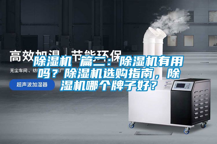 除濕機 篇二：除濕機有用嗎？除濕機選購指南，除濕機哪個牌子好？