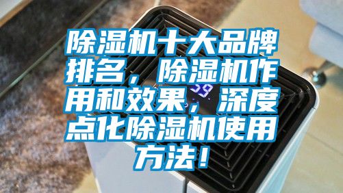 除濕機(jī)十大品牌排名，除濕機(jī)作用和效果，深度點(diǎn)化除濕機(jī)使用方法！