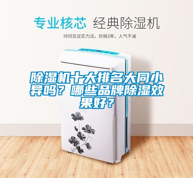 除濕機十大排名大同小異嗎？哪些品牌除濕效果好？