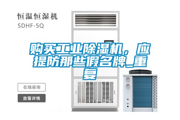 購(gòu)買工業(yè)除濕機(jī)，應(yīng)提防那些假名牌_重復(fù)