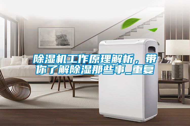 除濕機工作原理解析，帶你了解除濕那些事_重復