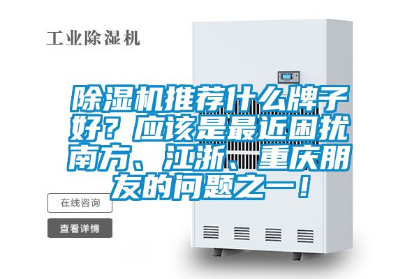 除濕機(jī)推薦什么牌子好？應(yīng)該是最近困擾南方、江浙、重慶朋友的問(wèn)題之一！