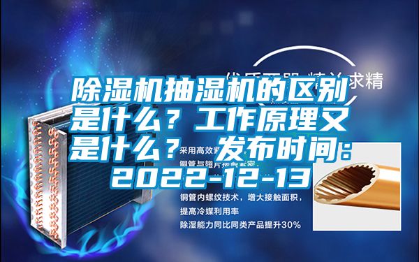 除濕機(jī)抽濕機(jī)的區(qū)別是什么？工作原理又是什么？ 發(fā)布時(shí)間：2022-12-13
