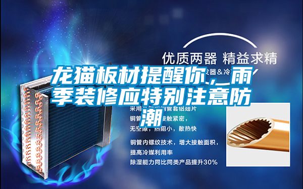 龍貓板材提醒你，雨季裝修應(yīng)特別注意防潮